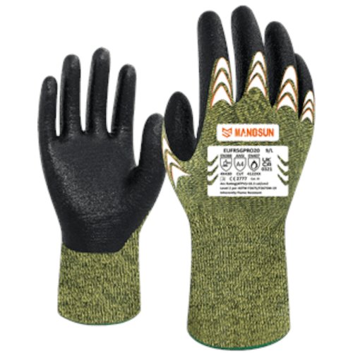 Manosun EUFR5GPR020 Arc Flash Heat & Cut Protection Gloves (6972541760009)